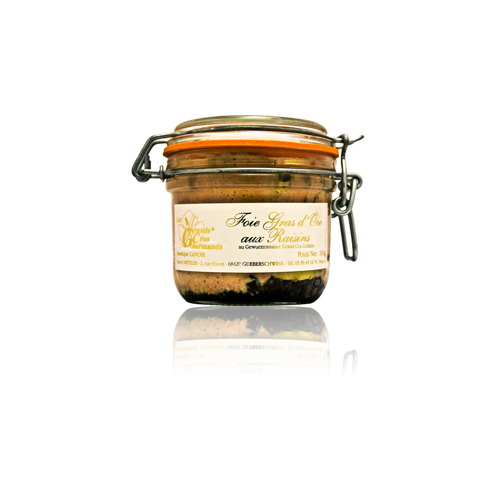 Foie Gras d’Oie aux raisins marinés au Grand Cru Goldert