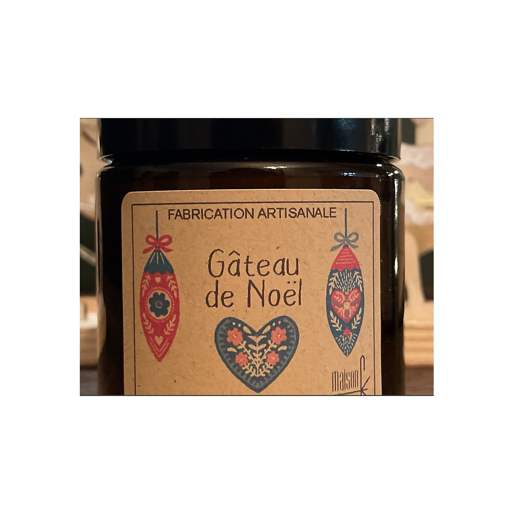 BOUGIES MAISON FK - Gâteau de Noël 90G